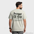 Camiseta Cristã Porque Ele Vive