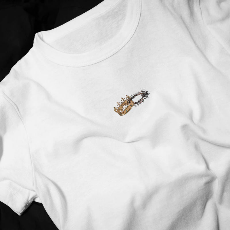 Camiseta Cristã – Ele Levou Sobre Si Nossas Dores